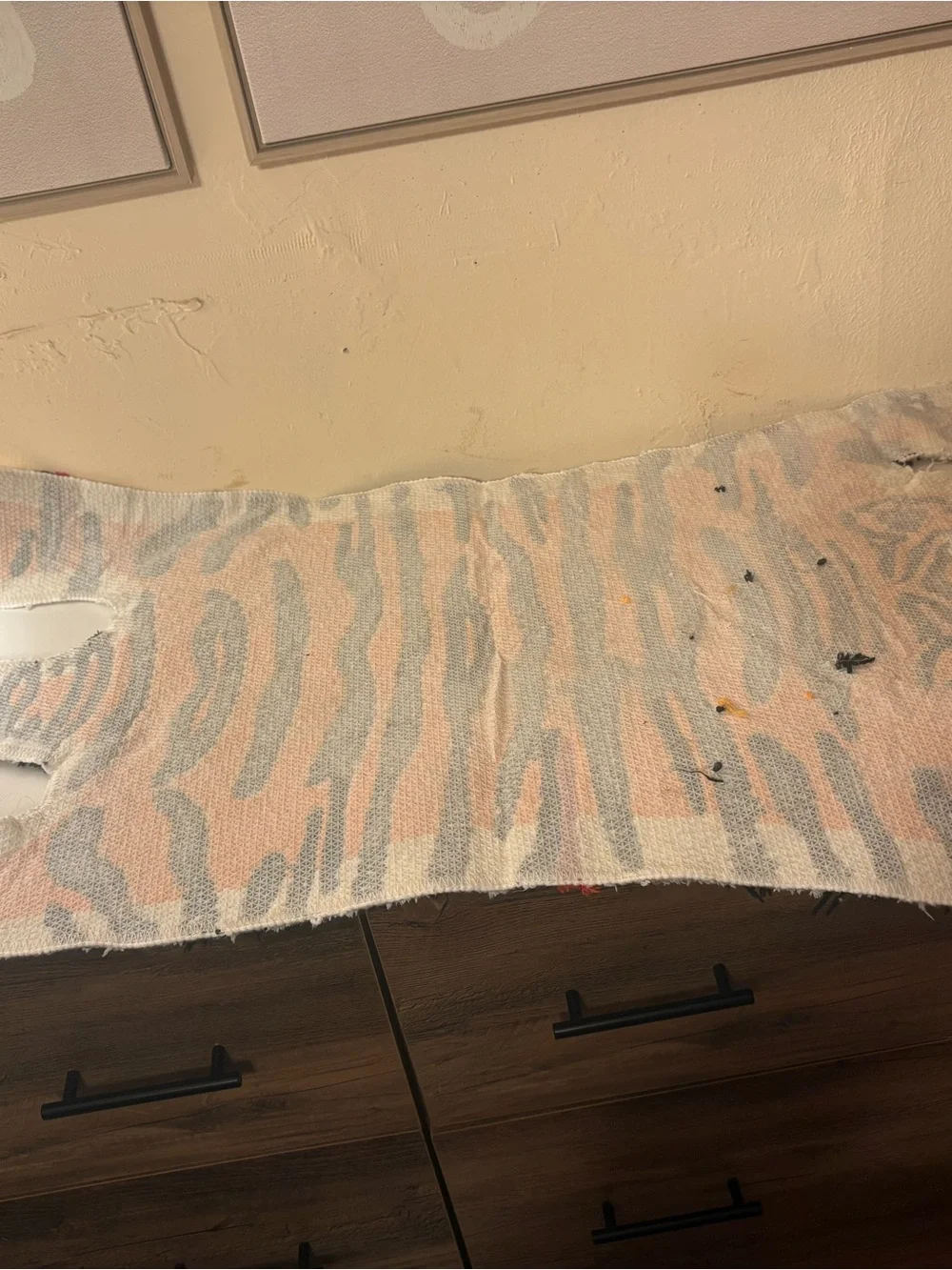 Tiger-Shaped Orange and Black Accent Rug - Unbranded